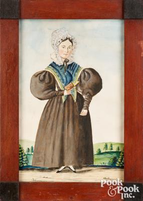 Portrait of a woman holding a book