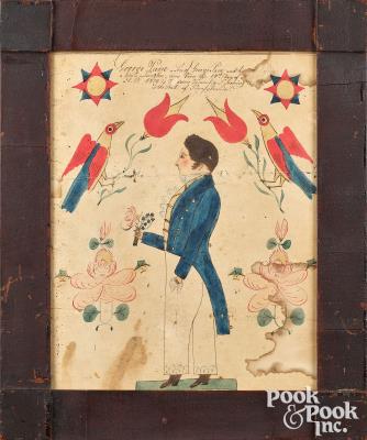 Birth Certificate for George Pane by Henry Young - Auction record, sale price, and art valuation. Compare with similar artists and explore comparable artworks.