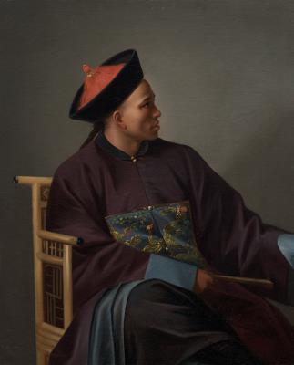 Seated Chinese Man in Mandarin Dress (En siddende kineser i mandarindragt)