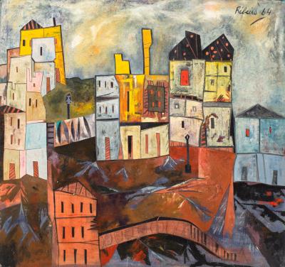 Landscape at Noon by Lancelot (Lance) Ribeiro - Auction record, sale price, and art valuation. Compare with similar artists and explore comparable artworks.