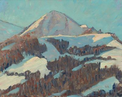 Snow-covered mountain by Berthe Bouvier - Auction record, sale price, and art valuation. Compare with similar artists and explore comparable artworks.