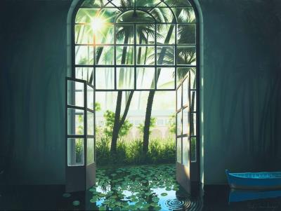 In the palm house