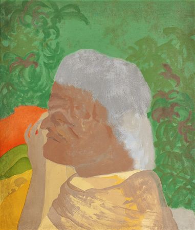 Sorrowing Woman by Gieve Patel - Auction record, sale price, and art valuation. Compare with similar artists and explore comparable artworks.