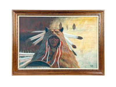 Portrait of a Native American man