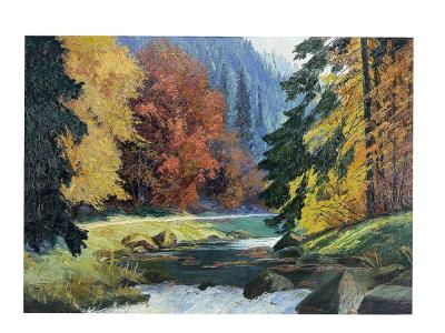 In the Ecker Valley by Fritz Thate - Auction record, sale price, and art valuation. Compare with similar artists and explore comparable artworks.