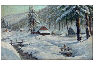 Winter Landscape in the Harz Mountains