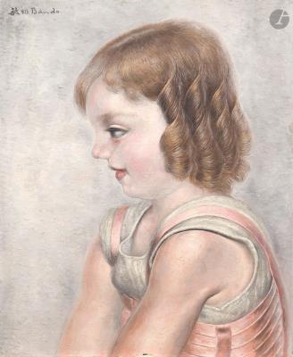 Young girl in profile