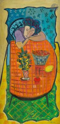 Woman at table, 1950 by Ladislas Barta - Auction record, sale price, and art valuation. Compare with similar artists and explore comparable artworks.