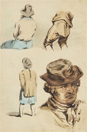 Sketches of a man, from the artist's studies of Portsmouth by James Gillray - Auction record, sale price, and art valuation. Compare with similar artists and explore comparable artworks.