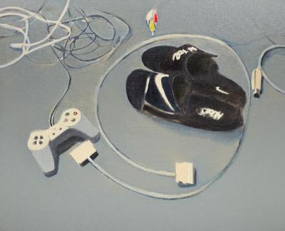 Sony Playstation with Nike Shoes