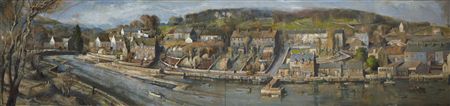 River Panorama by Larry Mitchell - Auction record, sale price, and art valuation. Compare with similar artists and explore comparable artworks.