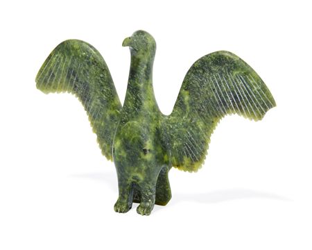 Bird with upswept wings