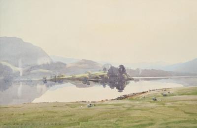 Lake District with sheep