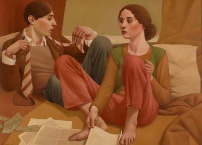 Two Ties by Alan Feltus - Auction record, sale price, and art valuation. Compare with similar artists and explore comparable artworks.