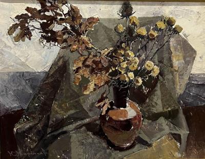 Autumn Bouquet by Jury Karapaev - Auction record, sale price, and art valuation. Compare with similar artists and explore comparable artworks.