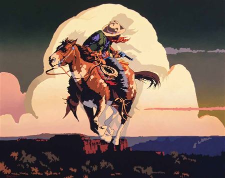 Blood on the Horizon by Bill Schenck - Auction record, sale price, and art valuation. Compare with similar artists and explore comparable artworks.