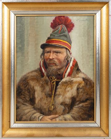 Portrait of a Sami by Bela Hradil - Auction record, sale price, and art valuation. Compare with similar artists and explore comparable artworks.