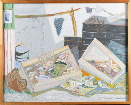 Fishing Port by Gerhard Alex Karlmark - Auction record, sale price, and art valuation. Compare with similar artists and explore comparable artworks.