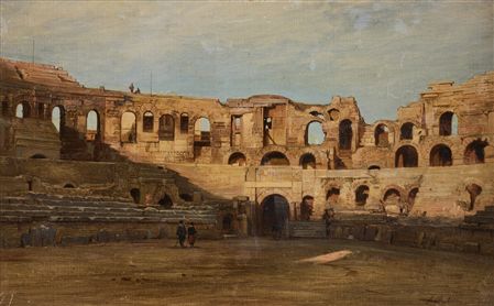 Colosseum interior, motif from Rome