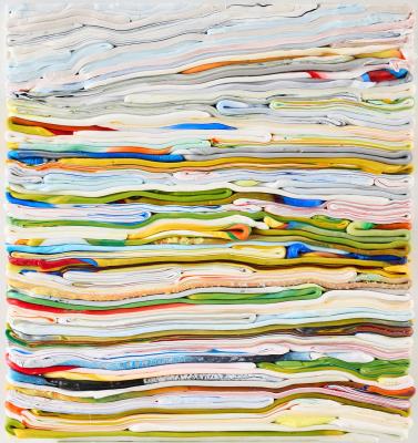 Stripe painting by Matthias Arkel - Auction record, sale price, and art valuation. Compare with similar artists and explore comparable artworks.
