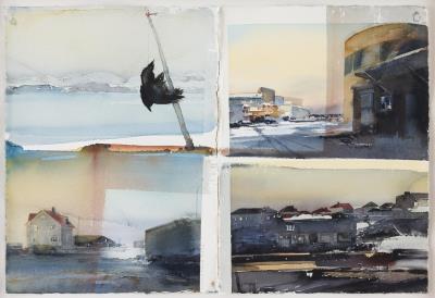 Motif from Lofoten (2) sheets by Lars Lerin - Auction record, sale price, and art valuation. Compare with similar artists and explore comparable artworks.