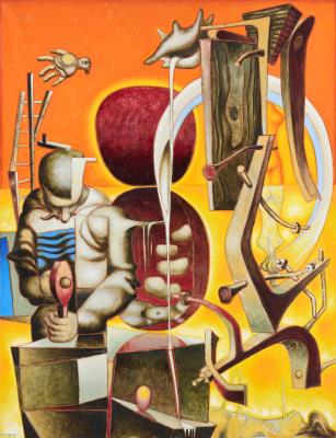 The Workshop of Fate by Erik Olson - Auction record, sale price, and art valuation. Compare with similar artists and explore comparable artworks.