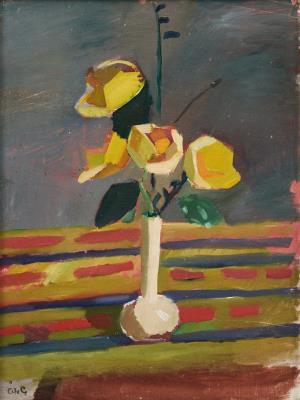Yellow paper roses by Ake Goransson - Auction record, sale price, and art valuation. Compare with similar artists and explore comparable artworks.