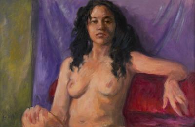 Portrait of a nude woman