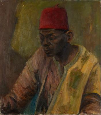 Portrait of a Black Man in a Fez