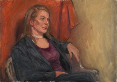 Portrait of a seated woman