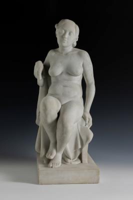Seated figure