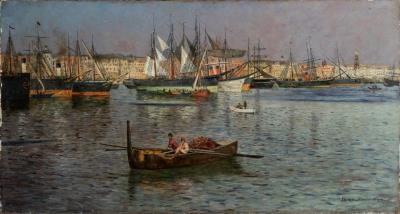 View of the port of Naples by Eugen Ankelen - Auction record, sale price, and art valuation. Compare with similar artists and explore comparable artworks.