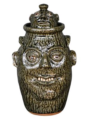 Two Gallon Double Face Crock by Cleater and Billie Meaders - Auction record, sale price, and art valuation. Compare with similar artists and explore comparable artworks.
