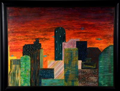 Impressions of A Cityscape for Vernishia by Reginald K (Regee) Gee - Auction record, sale price, and art valuation. Compare with similar artists and explore comparable artworks.