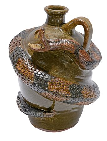 Open Mouth Rattlesnake Jug