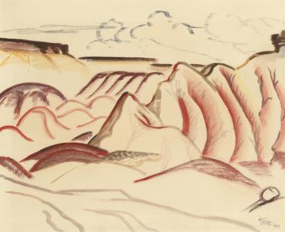 Red Cliffs - New Mexico, 1934
