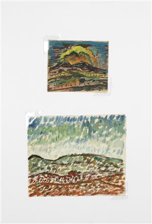 Two Landscape Watercolors