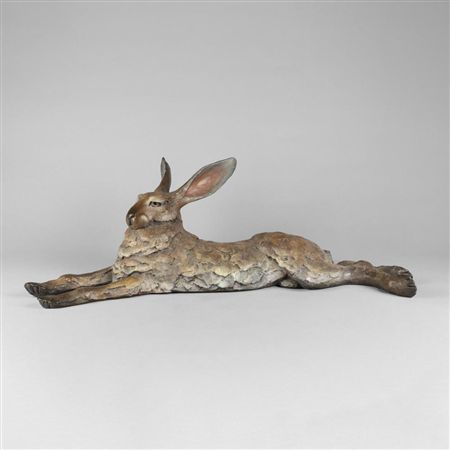 Untitled (Reclining Rabbit) by Star Liana York - Auction record, sale price, and art valuation. Compare with similar artists and explore comparable artworks.