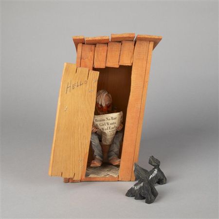 Untitled (Outhouse and Skunks)