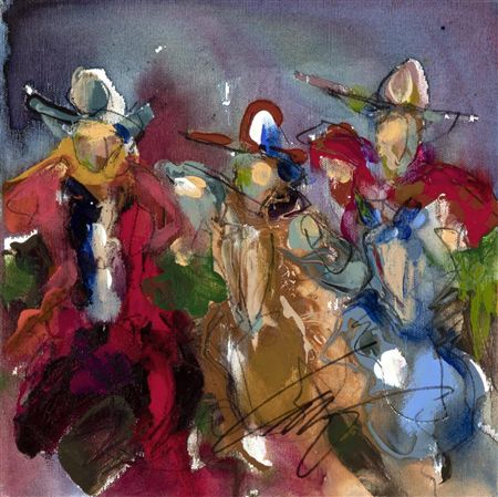 Untitled (Three Riders on Horseback)