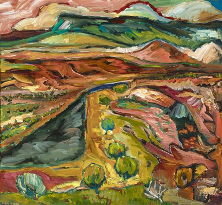 Variation on an Abiquiu Landscape #97 by Darren Vigil Gray - Auction record, sale price, and art valuation. Compare with similar artists and explore comparable artworks.