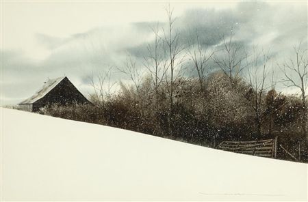 Untitled (Snow Scene) by Rob O'Dell - Auction record, sale price, and art valuation. Compare with similar artists and explore comparable artworks.