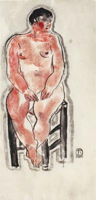 Seated nude