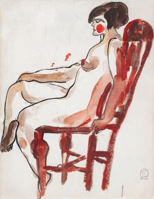 Nude on a chair