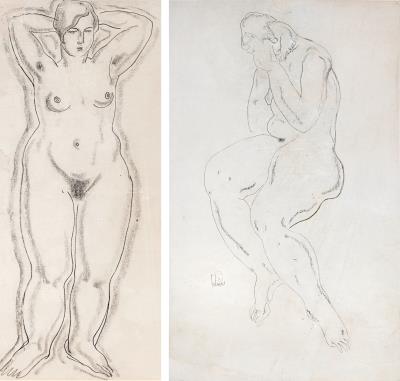 Standing nude; Seating nude