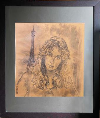 Figure Sketch (Girl in Paris)