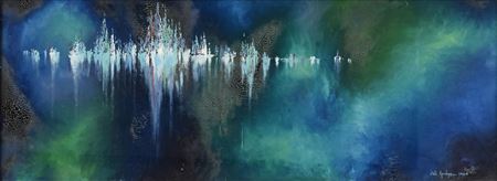 "Abstract in Blue and Green (Untitled)," 1964