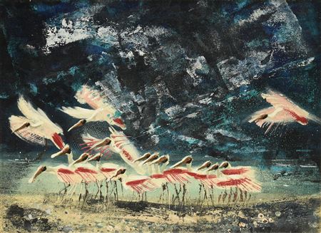 "Roseate Spoonbills"