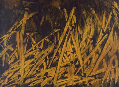Zeichen-Strukturen-Landschaft. Späte 1980er Jahre by Jorg Steinbach - Auction record, sale price, and art valuation. Compare with similar artists and explore comparable artworks.