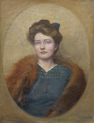Portrait of a Lady with a Fox Stole. 1908.
